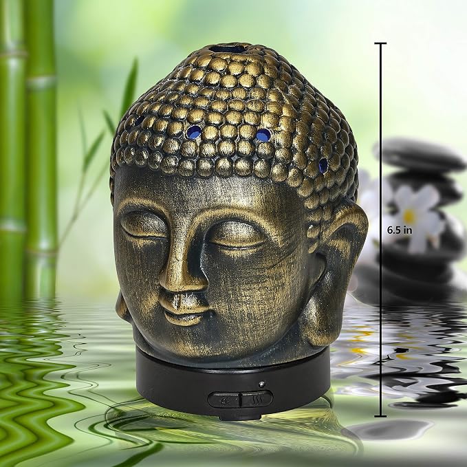Aromar Buddha Ceramic Diffuser, Bronze