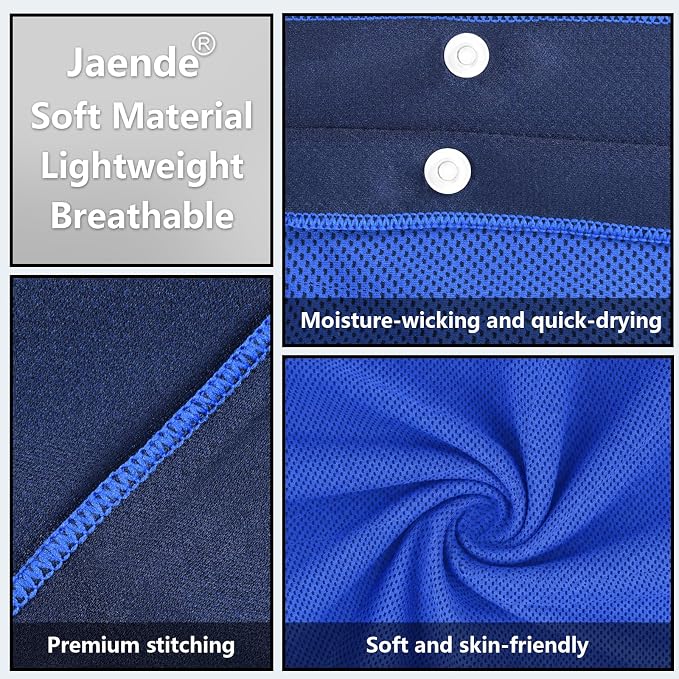 Jaende 2Pack Cooling Hoodie Towel, UPF 50+ Sun Protection Ice Towel, Instant Cooling Towels for Neck and Face, Perfect for Sports, Gym, Workout, Yoga, Running & Hot Weather
