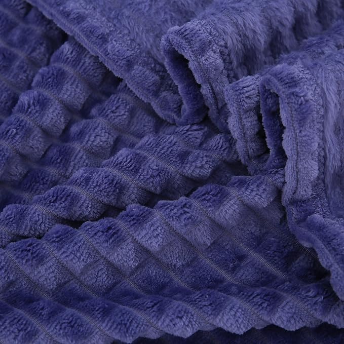 Simple&Opulence Very Peri Throw Blanket for Couch-Super Soft Fluffy Blankets for Women 50x70 Inches Cozy Lightweight Fleece Blanket for Home Decor