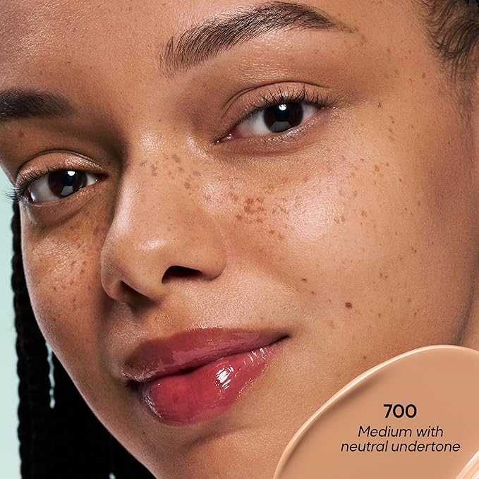 Almay Clear Complexion Foundation, Oil-Free Face Makeup for Acne-Prone Skin, Buildable Coverage, Soft-Matte Finish, Vegan, 700, 1 fl oz