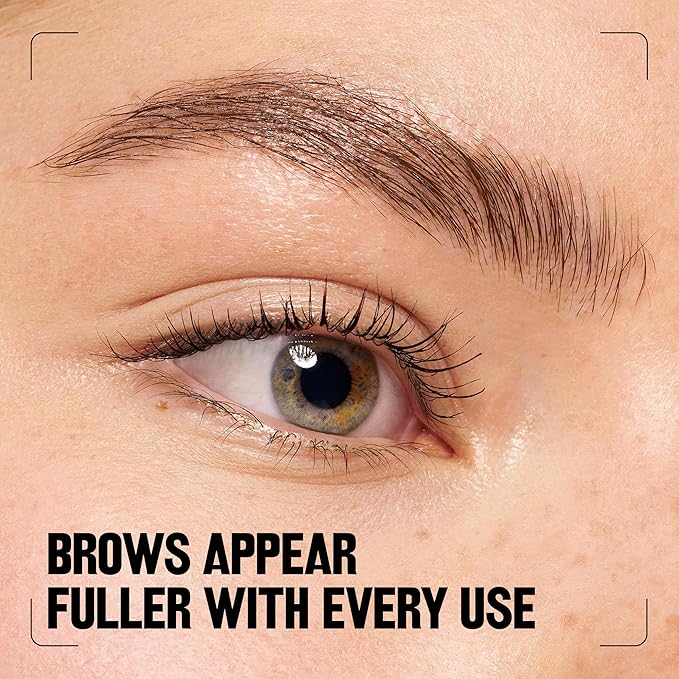 Revlon PhotoReady Lifting Brow Gel, Tinted Eyebrow Lamination with Spoolie Brush, Conditions, Shapes & Defines, 804 Rich Dark Brown, 0.23 fl oz