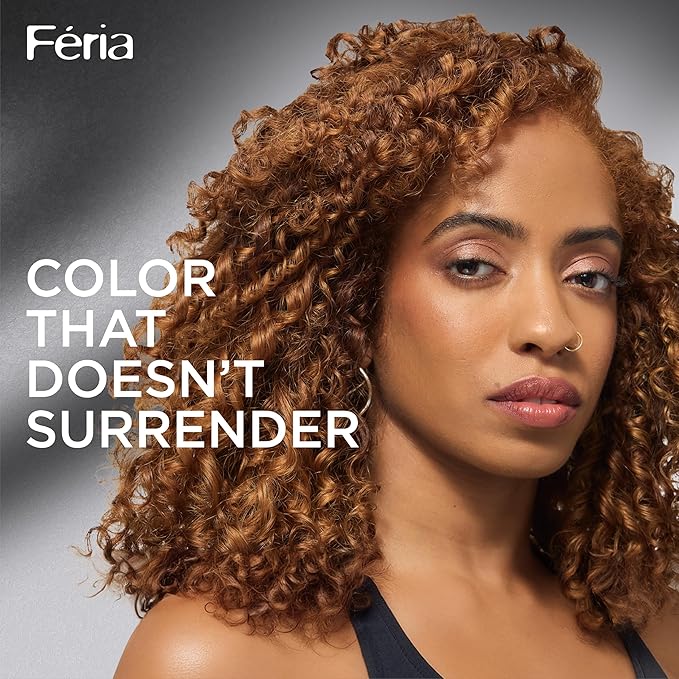 L’Oreal Paris Feria Multi-Faceted Shimmering Permanent Hair Color, High Intensity Hair Dye for 3X Highlights, 65 Honey Brown (Richest Caramel Brown), 1 Hair Dye Kit