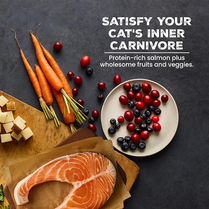 Blue Buffalo Wilderness Salmon Adult Dry Cat Food, Grain-Free, 5 lb | Real Salmon #1 Ingredient, High Protein Nutrition, Supports Immunity with Antioxidant-Rich LifeSource Bits