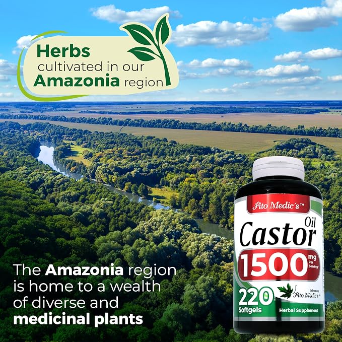 FITO MEDIC'S Lab | Castor Oil Pills |220 softgels | Castor Oil softgels | Concentrate Extract