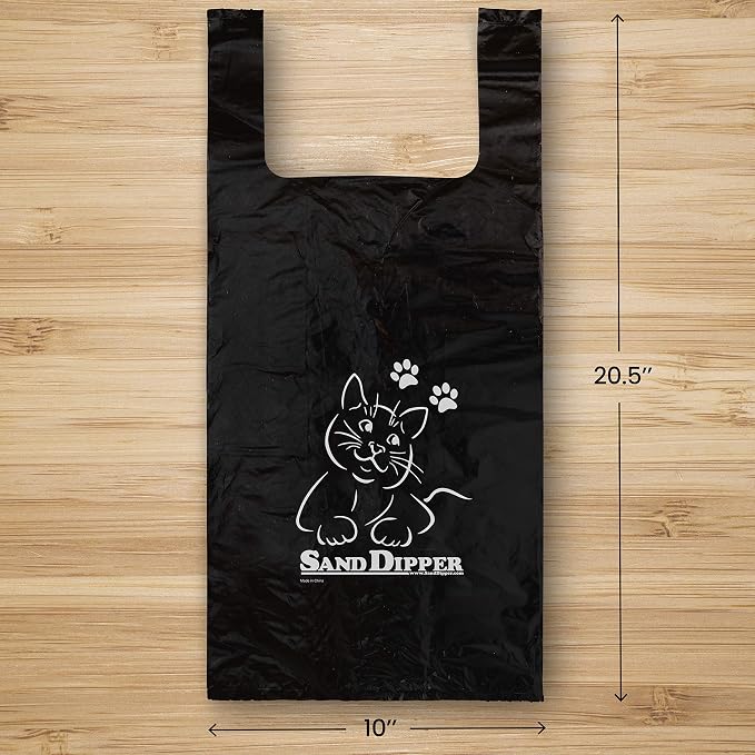 Sand Dipper Cat Litter Waste Bags | Strong Thick Odor Sealing (Tall 35 Roll) (Pack of 2)
