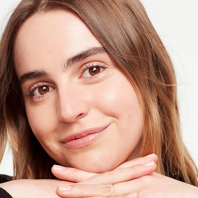 Saie Glowy Super Skin Tint Liquid Foundation - Weightless + Dewy Foundation with Lightweight Medium Coverage - Hydrating Face Makeup + Skin Care Serum Hybrid with Hyaluronic Acid - Shade 8 (1.01 oz)