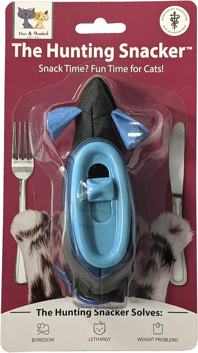 SPOT Doc and Phoebe's Cat Hunting Snacker - Interactive Indoor Treat Dispenser, Encourage Natural Instincts to Hunt, Provide Mental Stimulation, Solve Behavioral Problems & Obesity, Pack of 1 Mouse