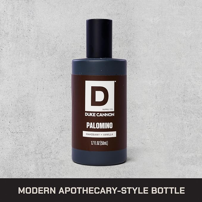 Duke Cannon Proper Cologne Palomino | Men's Eau de Parfum | Mahogany and Vanilla | Subtle, Long-Lasting Natural Scent | 1.7 fl oz (Pack of 2)