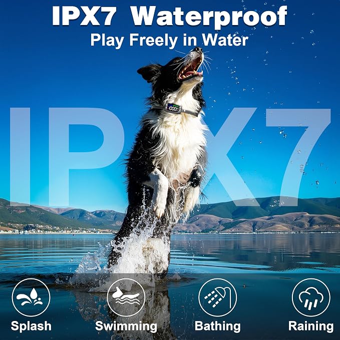 GPS Wireless Dog Fence System, Rechargeable Electric Fence for Dog