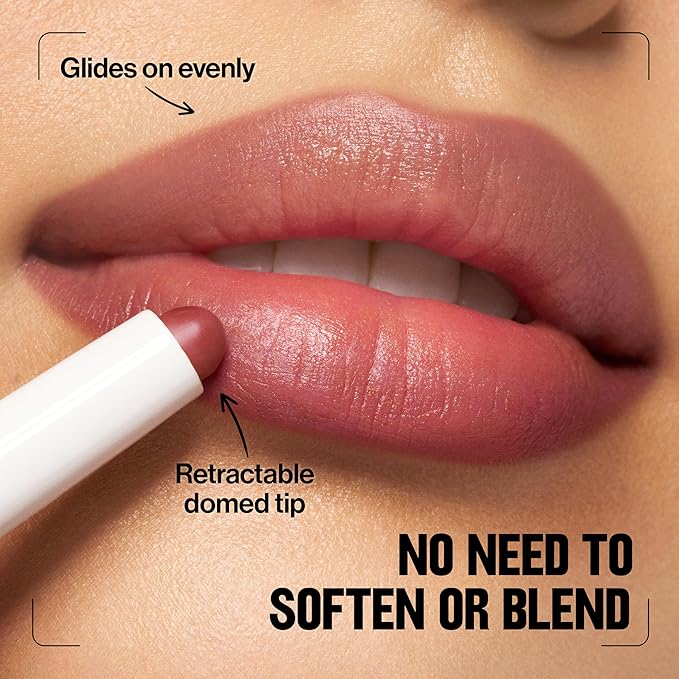 REVLON PhotoReady Blur Liner, Soft Matte Lip Makeup to Overline for Instant Natural, Fuller-Looking Lips, 004 Lazy, 0.05 oz