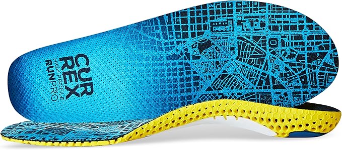 CURREX RunPro Insoles for Running Shoes, Arch Support Inserts to Help Reduce Fatigue, Prevent Injuries, Boost Performance for Men & Women (High Arch, Size Large)