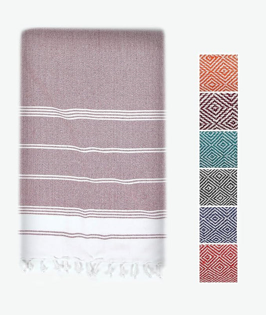 LANE LINEN Large Pool Towels, XL Beach Towel, Pre-Washed, No Shrink, Quick Dry Oversized Beach Towels, Stylish Beach Towel for Women, Sand Free Towel, 39"x71" - Fired Brick