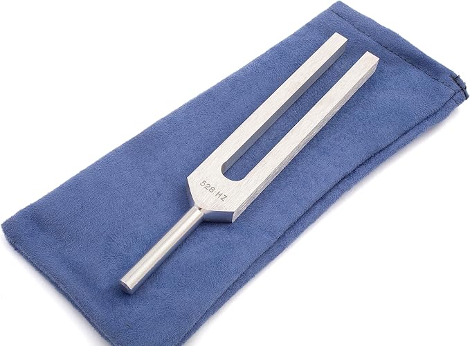 528 hz Tuning Fork for Healing - Precision-Machined Aluminum Alloy - Made in USA - Chakra Healing, Sound Therapy, Reiki, Yoga, Energy Balancing Tools - Tuning Fork Medical Grade.
