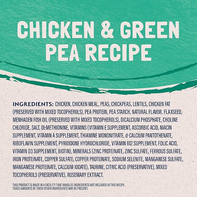Natural Balance Limited Ingredient Cat Food, Chicken & Green Pea, 10 lb | Grain-Free, Soy-Free, and Corn-Free Dry Cat Food, Balanced Nutrition for Adult Cats, Single Animal Protein