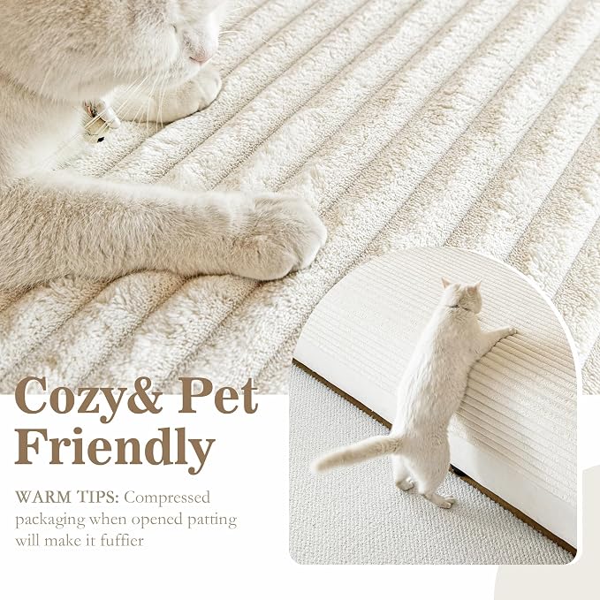 MYSKY HOME 100% Waterproof Couch Cover for Pets, Couch Covers for Sofa, Sectional Couch Covers for Dogs, Sofa Covers Washable Slipcovers Protector Couch Cushion Covers, Off White, 35"x70.9"