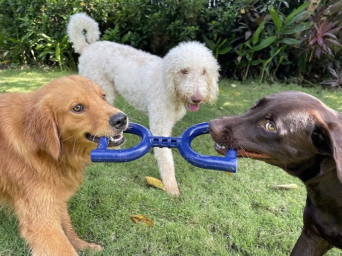 SuperChewer Tough Tug Pull Toy | Lifetime Replacement | Strong Natural Rubber | Interactive Tug-of-War Toy for Dogs | Ultra Durable Chew Toys for Aggressive Chewers | For Medium & Large Breeds