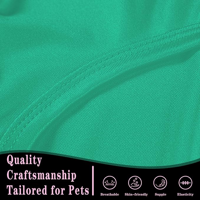 2 Pack Solid Color Dog Shirts – Lightweight, Breathable Pet T-Shirts, Durable Stretchy Clothes for Small to Large Dogs, Ideal for Everyday Wear & Holidays.Pink Blue X-Large