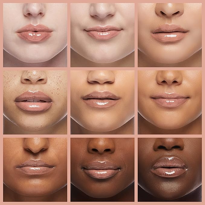 Kopari Coconut Lip Glossy | Nude Tint Birthday Suit | Vegan Hydrating Moisturizing Lip Oil Vitamin E Shea Butter Long Wear High Shine Non Sticky | Clean Plant Based Non Toxic Balm Paraben Free