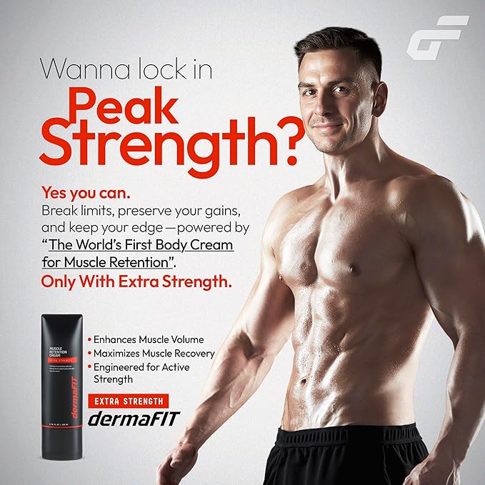 Extra Strength Muscle Maintenance Cream, Post Workout Recovery & Strength, Double-Enhanced Effect of Muscle Loss Prevention, 200ml, No Artificial Fragrance Topical Analgesic for Muscle