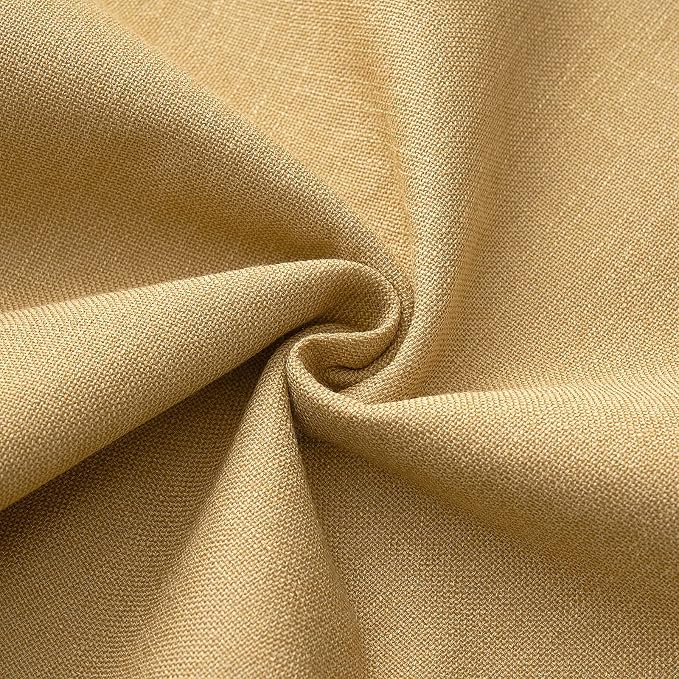 MIULEE Pack of 2 Decorative Linen Burlap Textured Pillow Covers Farmhouse Boho Accent Pillowcases Spring Home Decor for Couch Sofa Bedroom Living Room 18x18 Inch Mustard Yellow