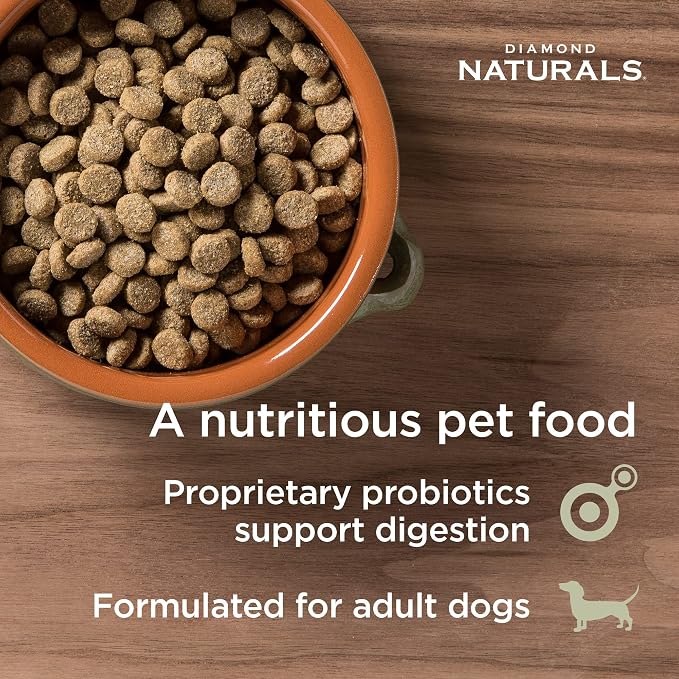 Diamond Naturals Light Adult Dry Dog Food, Lamb Meal & Rice, 15lb | L-Carnitine to Help Convert Fat to Energy | Glucosamine to Help Support Joints & Mobility | Guaranteed Probiotics