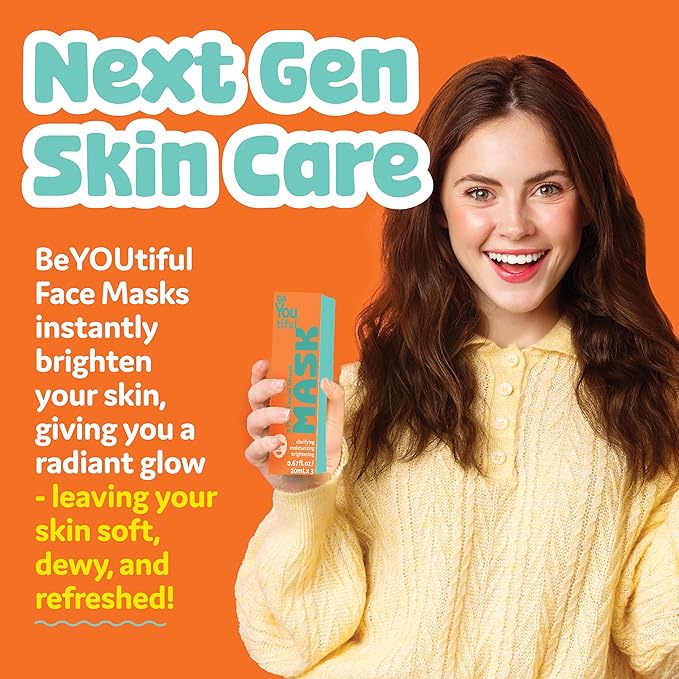 BeYoutiful Hydrating Easter Face Mask Spa Set for Kids and Teens, Easter Basket Stuffers, Skin Care Facial Mask for All Skin Types, Girls and Boys, Box Includes 3 Masks, Easter Gifts for Kids