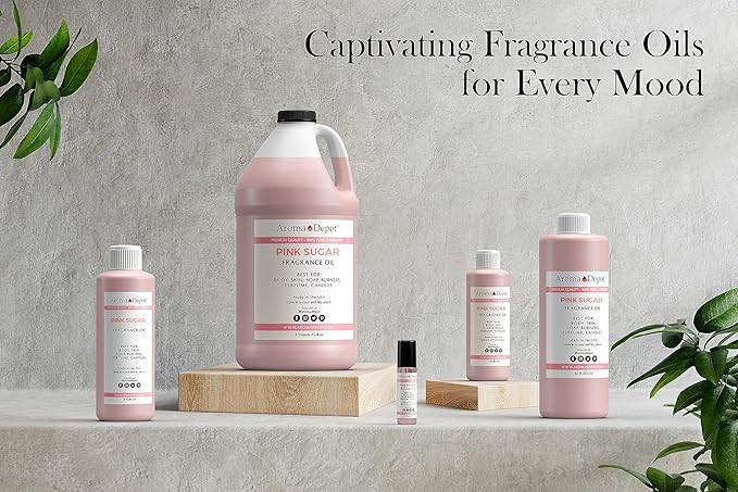 Aroma Depot Pink Sugar 8 oz. Perfume I Skin Oil I Our Interpretation, Premium Quality I Uncut I Fragrance Oil I Scented Oil I Add Aroma to Your DIY Projects I Skin Safe