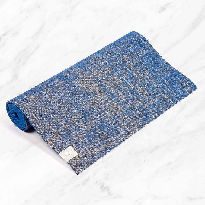 Myga Jute Yoga Mat, High Performance Vegan Floor Exercise Mat, Eco Friendly Biodegradable Yoga Mat with PVC Backing,72" x 24", 0.2" Thickness
