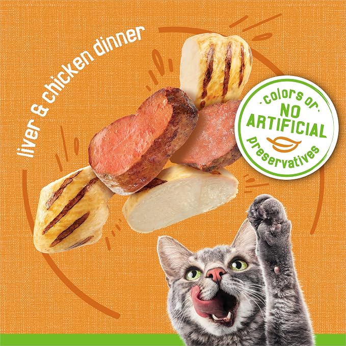Friskies Purina Wet Cat Food Pate, Liver and Chicken Dinner - 5.5 oz. Cans (Pack of 48)