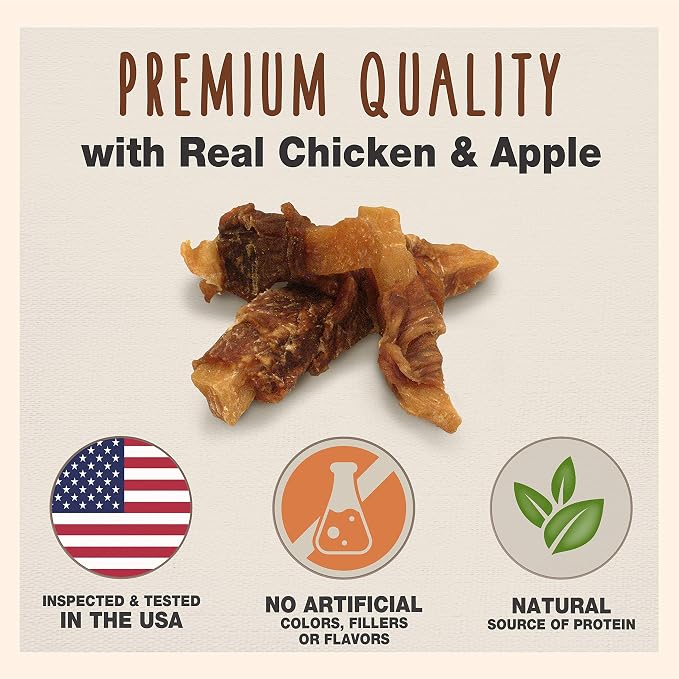 Cadet Gourmet Sweet Potato & Chicken Wrapped Biscuits Dog Treats, 14 oz | Real sweet potato & chicken, dog treats wraps, crunchy healthy dog treats, great for training, for small & large breeds