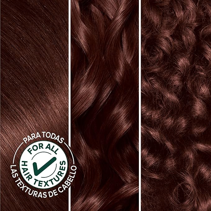 Garnier Hair Color Nutrisse Nourishing Creme, 415 Soft Mahogany Dark Brown (Raspberry Truffle) Permanent Hair Dye, 1 Count (Packaging May Vary)