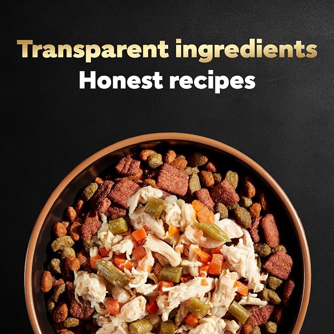 Cesar Simply Crafted Dog Food Toppers Variety, 1.3 oz, 8 Count, 2-Pack | Real chicken #1 ingredient, 5 key ingredients or less, slow-cooked, mix with dry food or serve alone, single-serve tubs