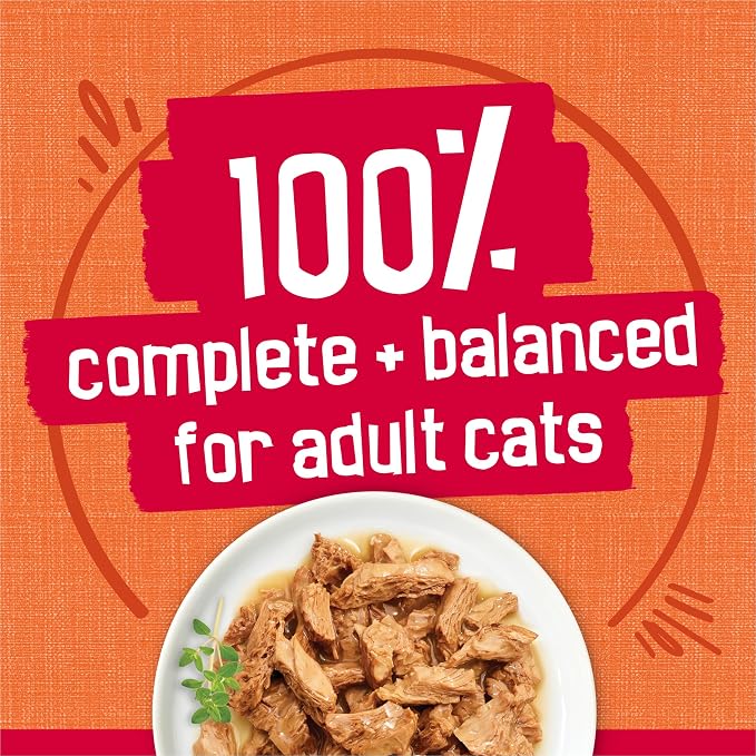 Friskies Purina Prime Filets Chicken and Tuna Dinner in Wet Cat Food Gravy - 5.5 oz. Cans (Pack of 48)