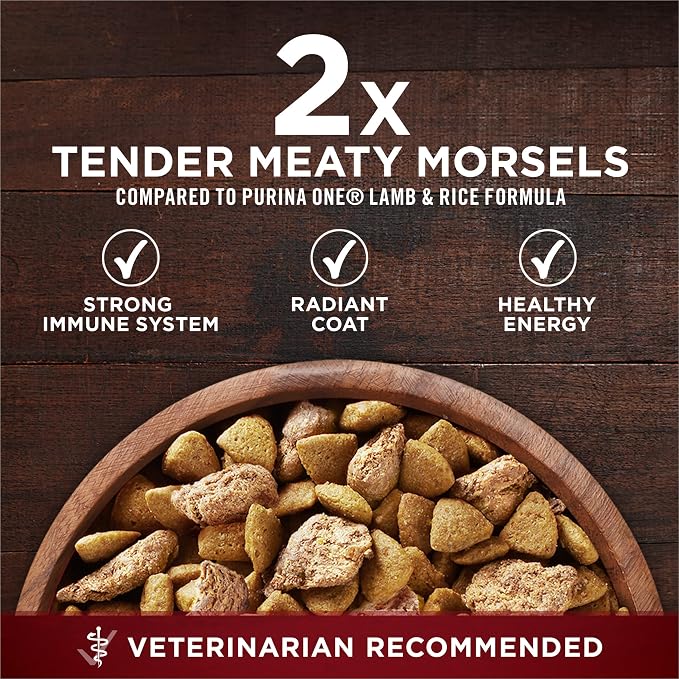 Purina ONE True Instinct Dry Dog Food, Real Turkey & Venison, 7.4 lb Bag | Nutrient dense, with 30% protein to help support strong muscles, natural with added vitamins, minerals and nutrients