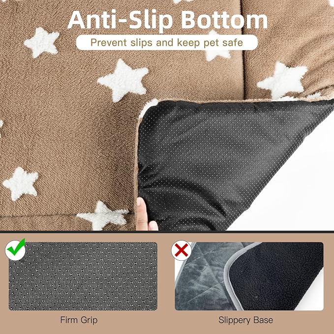 Mora Pets Cat Beds for Indoor Cats Washable Cat Mat Bed Flat Dog Crate Pad | Ultra Soft Cat Bed for Carrier, Puppy Crate Pad for Dog Cages Cozy Sleeping Liner, Small Cat Pillow Cushion Anti Slip 22 x 13