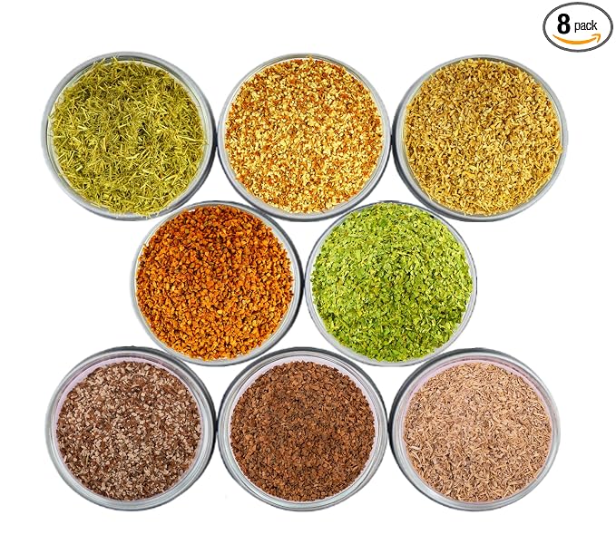 Loose Leaf Herbal Tea Set – 8 Premium Herbs - Up to 450 Cups - Ginger, Turmeric, Lemongrass, Moringa, Cinnamon, Orange Peel, Milk Thistle, Ashwagandha | Wellness Gift by Yogi's Gift®