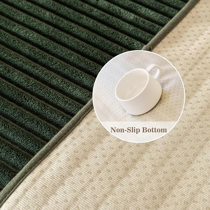MYSKY HOME 100% Waterproof Couch Cover, Couch Covers for Dogs Washable, Non Slip Couch Covers for 3 Cushion Sofa Pet Friendly, Thick Sofa Covers Slipcovers Furniture Protector, Moss Green, 35"x70.9"