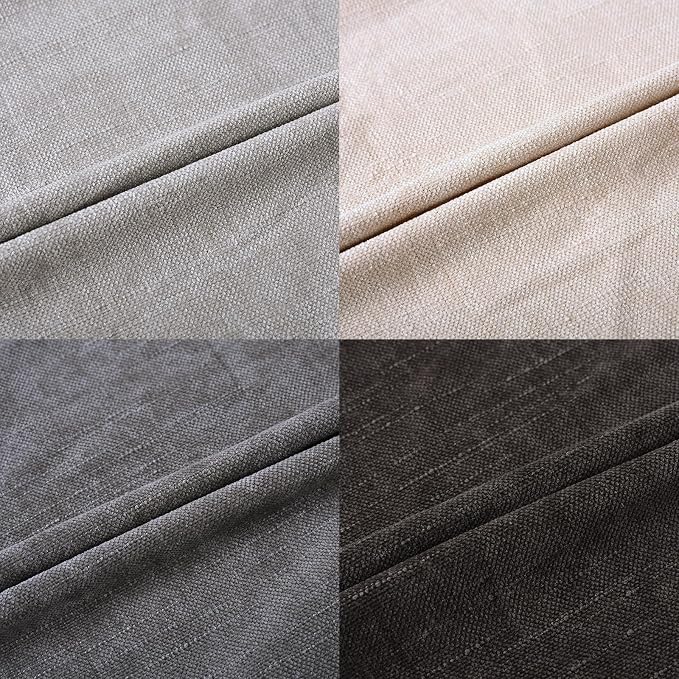 Set of 4 Soft Textured Decorative Throw Pillow Covers 26x26 Inch Cozy Farmhouse Cushion Cover Square Accent Pillow Cases for Bed Couch Sofa Living Room, Grey Series