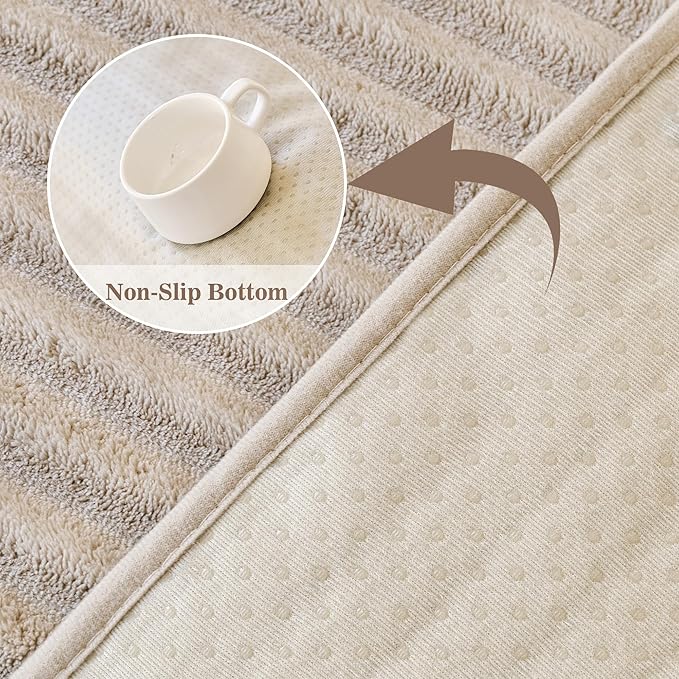 MYSKY HOME 100% Waterproof Couch Cover, Couch Covers for Dog Washable, Non Slip Couch Covers for 3 Cushion Sofa Pet Friendly, Sofa Covers Slipcover Furniture Protector Dog Bed Cover, Khaki, 35"x70.9"