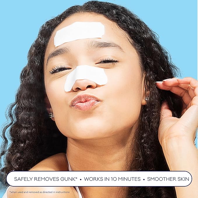 Bioré Nose+Face Blackhead Remover Strips, Deep Cleansing Strips for Nose, Chin, or Forehead, Instant Blackhead Removal and Pore Unclogging, Oil-free, Non-Comedogenic Use, Value Size 24 Count