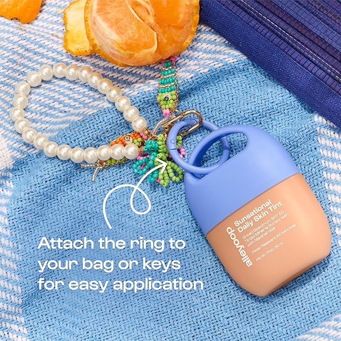 Alleyoop Sunsational Tinted Moisturizer SPF 50 for Face Broad Spectrum – 100% Mineral Face Sunscreen with Jojoba, Hydrating & Soothing Tinted Sunscreen, Vegan & Cruelty-Free (Beam)
