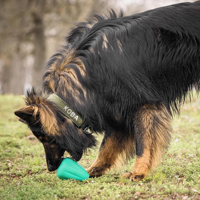 Chew King by Mammoth Premium Treat Dispensing Dog Toy, Durable Natural Rubber Chew Toy, Safety Air Vent, Interactive Enrichment Toy for Aggressive Chewers, XL - For Dogs 40-75lbs - Pack of 2 - Teal
