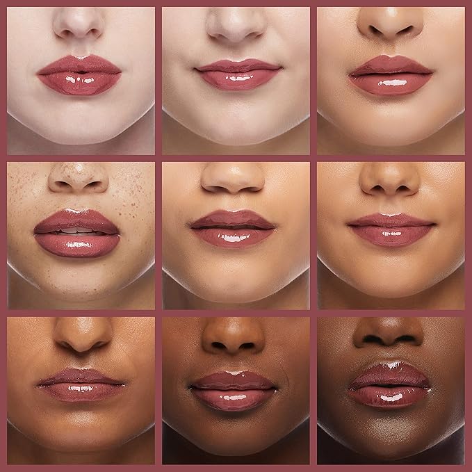 wet n wild MegaSlicks Lip Gloss, Ultra-Glossy, Vitamin-E Enriched, Ultra-Gloss High Shine Moisturizing, Cruelty-Free & Vegan - Rasp-berry Voice