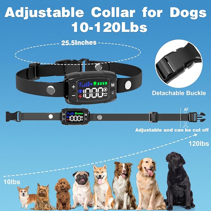 GPS Wireless Dog Fence System, Rechargeable Electric Fence for Dog