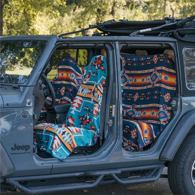 Sprints Athletic Running Towel, Full-Sized, Car Seat Cover - Performance Microfiber (Bohemian Nomad Noises)