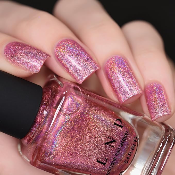 ILNP Kiss And Tell - Vivid Pink Ultra Holographic Nail Polish
