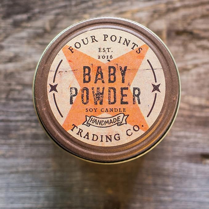 Baby Powder 8 Oz Scented Soy Aromatherapy Candle w/Jar