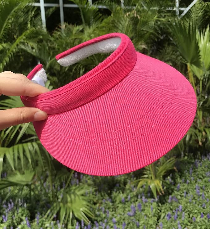 3 Pack Sports Sun Visor Hat Women Men Adjustable Clip On Visors Outdoor Golf Beach Cap