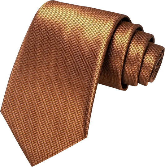 JEMYGINS Solid Color Tie Mens Necktie for Business and Wedding
