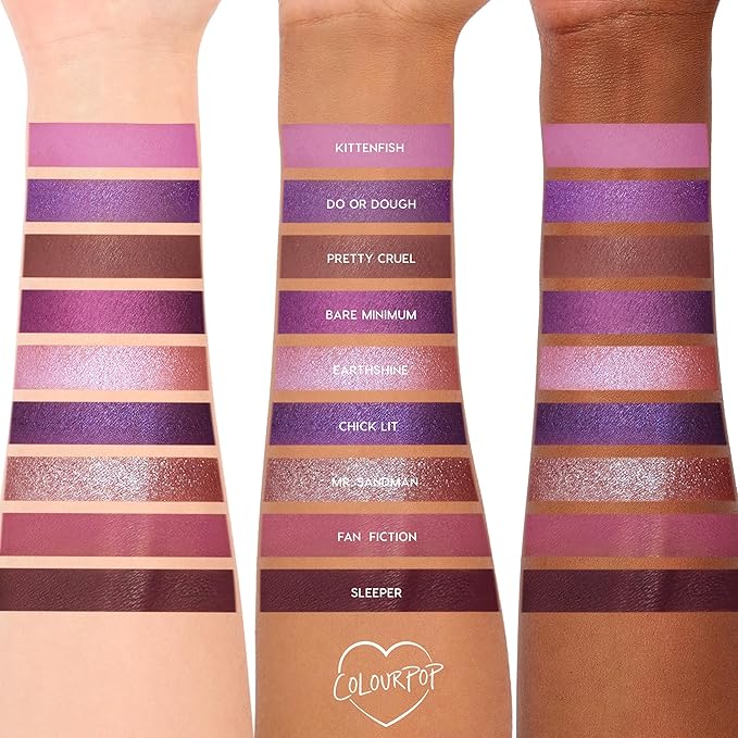 ColourPop Eyeshadow Palette - Eye Makeup Palette with Matte, Metallic, Matte Sparkle & Glitter Finishes - High-Pigment Eye Makeup with a Long-Wearing Formula - It's My Pleasure (0.3 oz)